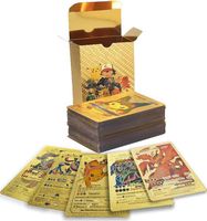 Jeux de carte - IMOBILE - Lot Complet de 55 Cartes Pokemon Or à Collectionner - 22vmax - 28 V - 5 Vstar