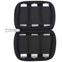 Étui de rangement pour clés USB avec 6 compartiments Portable Storage Bag Noir