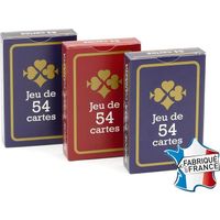 Jeu de cartes Gauloise Bleue et Rouge - FRANCE CARTES - Lot de 3 - Pour Bridge, Poker et Canasta