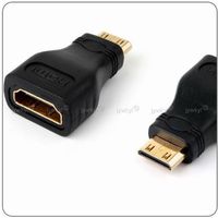 Adaptateur Connecteur Fiche HDMI A Femelle vers HDMI Mini C Mâle Plaqué Or