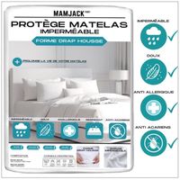 Protège matelas, alèse ( 90 x 190 cm ) - Imperméable, absorbant et anti-acariens - MAMJACK