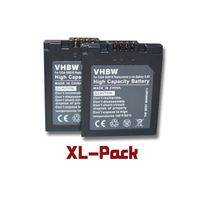 2 batteries de rechange pour Panasonic: Lumix DMC-F1, Lumix DMC-FX1, Lumix DMC-FX5 - Remplace : Panasonic CGA-S001 - CGA-S001E - …