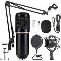 NW-800 Microphone à Condensateur et NW-35 Réglable d'Enregistrement Bras de Suspension avec Support Antichoc et Kit de Montage