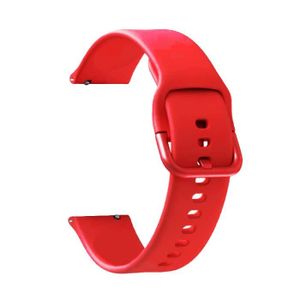 BRACELET MONTRE CONNEC. rouge 20mm-Bracelet en silicone pour Garmin Vivoac