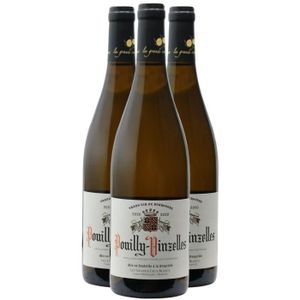 VIN BLANC Pouilly-Vinzelles Blanc 2021 - Lot de 3x75cl - Châ