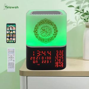 ENCEINTE NOMADE Coran Veilleuse Coranique Bluetooth Azane Adhan App LED Cloche De Prière Islam Musulman