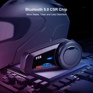 INTERCOM MOTO Fodsports-Oreillette Bluetooth FX6 Pour Moto, Appa