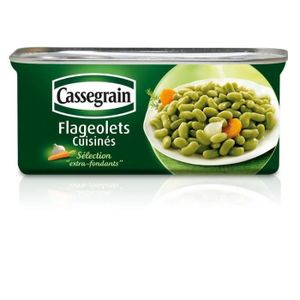 LÉGUMES VERT CASSEGRAIN - Flageolets Cuisinés Extra Fins 130G -