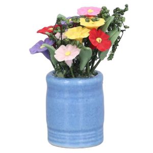 Drfeify Pot de tournesol pour maison de poupée Pot de Tournesol 1/12 Maison  de Poupée, Fleur de en Pot pour jouets poupee