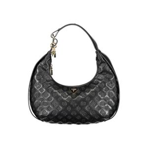 Sac à main porté épaule noir avec imprimé monogramme 4G et fermeture  mousqueton GUESS - CCV Mode