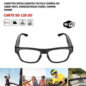 Mini lunettes vidéo O caméra Hd 1080p lunettes de soleil cachées lunettes  caméra espion 32 Go