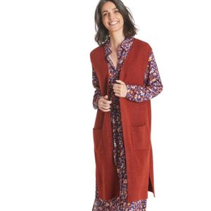 Long gilet sans manches femme Cdiscount