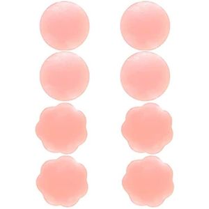 Cache-Tétons Invisibles Réutilisables En Silicone - Adhésif Fort, Hypoallergénique, Résistant à L'Eau (Diamètre 8 Cm) - Lot De 1 Paire