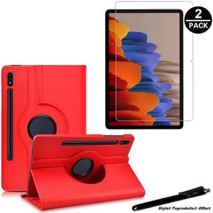 HOUSSE TABLETTE TACTILE Housse Etui Rouge pour Samsung Galaxy Tab S7 11
