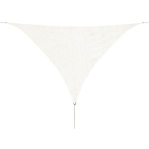 VOILE D'OMBRAGE Voile d'ombrage PEHD Triangulaire 3,6 x 3,6 x 3,6 m Blanc