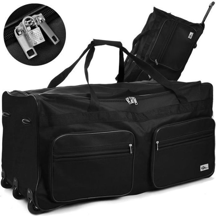 Valise trolley-Duffel bag 100 L-Sac de voyage à roulettes.