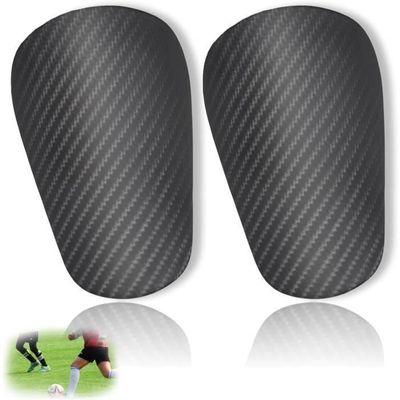 Protège-Tibias Mini TAPEDESIGN Ultra Légers & Flexibles - Shin Pads Personnalisables Pour Enfants Et Hommes - Antidérapants Football Noir