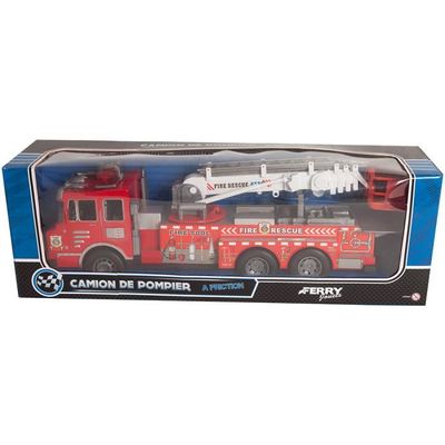 Weinsamkeit – Camion De Pompiers 5-en-1 – Son Et Lumière – Friction Power – Cadeau Garçons Et Filles 2-6 Ans