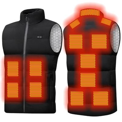 Gilet Chauffant USB Homme/Femme - 21 Zones De Chauffage, Imperméable, Lavable | Pour Sport, Randonnée, Travail