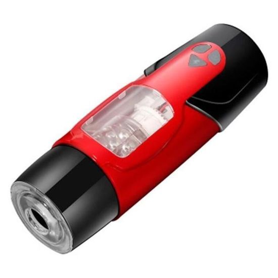 masturbateur ergonomique silicone médical noir vibrations multiples étanche rechargeable