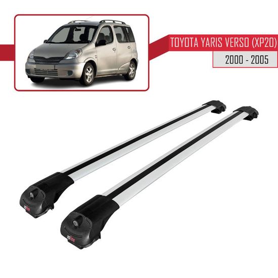 Barres de toit Toyota Yaris 5 portes (01/99-03/03) Menabo Sherman Alu Barres de toit Toyota Yaris 5 portes (01/99-03/03) Menabo Sherman Alu