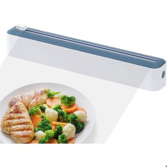 Distributeur Et Coupe-film Alimentaire Magnétique – Compatible Film, Aluminium, Papier Cuisson – 35,8 Cm – Fixation Frigo, Rangement Cuisine