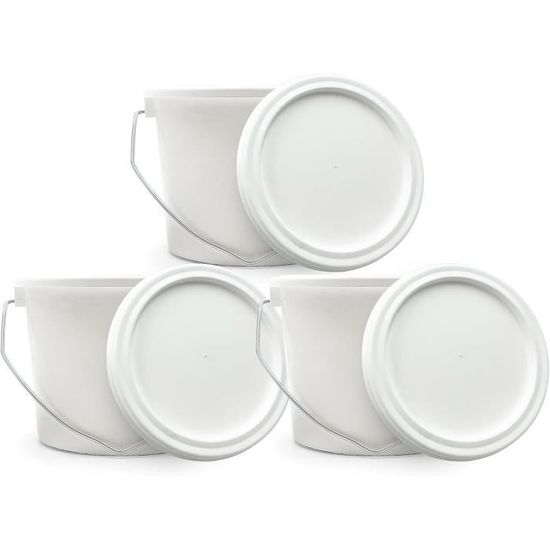 Seaux à Cocktail En Plastique - Lot De 10 - Capacité 1 Litre - Translucides - Réutilisables Pour Fêtes Et Barbecues