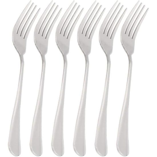Lot De 12 Fourchettes De Table En Acier Inoxydable - Fourchettes Dîner Élégantes