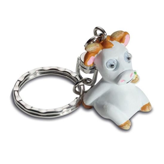 Porte Clé Figurine Vache Rigolote Montbéliarde