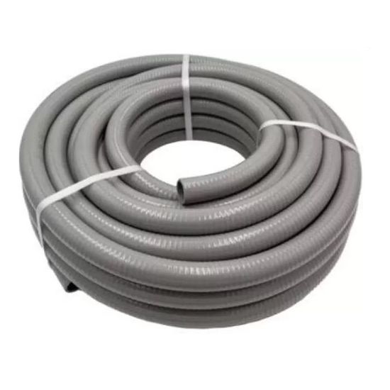 Couronne Rouleau 10M Tuyau PVC Gris Pression Souple à