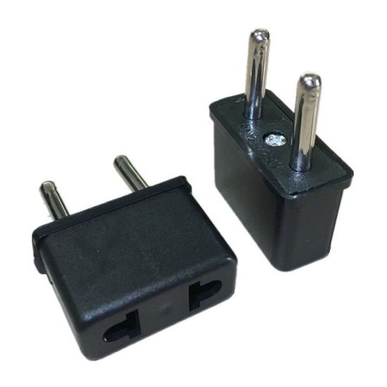 Adaptateur Prise US Vers Europe - Compact, Ignifuge, Pour Téléphone, Ordinateur, Voyage - 2