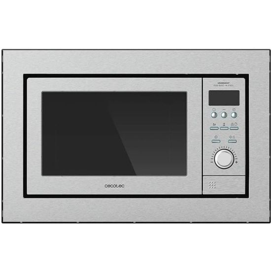 Micro-ondes encastrable grill 25L - Cecotec - GrandHeat 2500 Built-In Steel - 900W - 10 fonctions