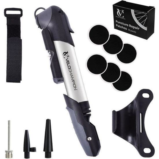 Mini Pompe à Vélo En Alliage D’aluminium – Légère, Compacte, 120 PSI, Avec Aiguille Et Tuyau – Pour Route, VTT, Sport, Ballons