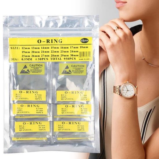 Kit De Joints Toriques Pour Montre - 200 Pièces étanches, Tailles 16 à 30 Mm