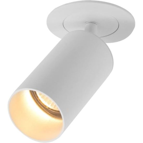 EDO Plafonnier MALGA 6, 6 Spots Blanc Orientable, Éclairage De Plafond Double Spot Mural GU10 - Foto 8