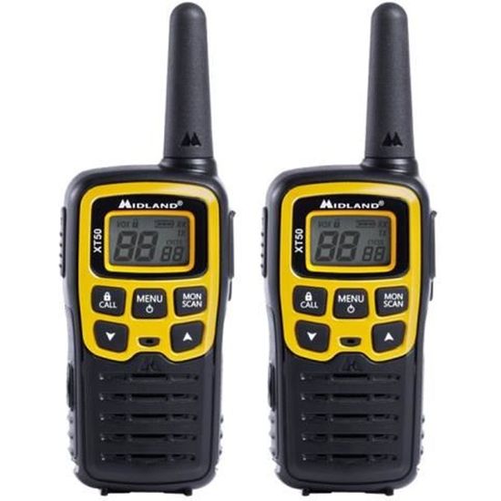 Midland XT50 Adventure Portable radio 2 bandes PMR 446 MHz 24 canaux (pack de 2)