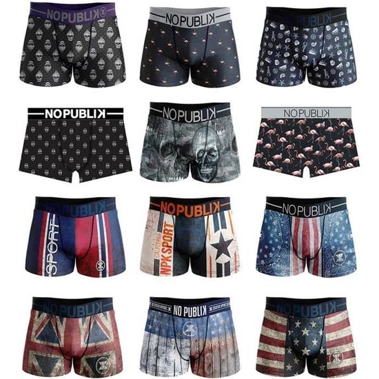 Boxer No Publik Homme Fantaisie et confort Assortiment mod les