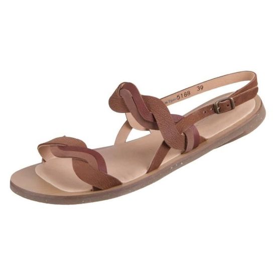 Sandales El Naturalista 5195 Tulip Soleil - Cuir Confortable Et Semelle Flexible