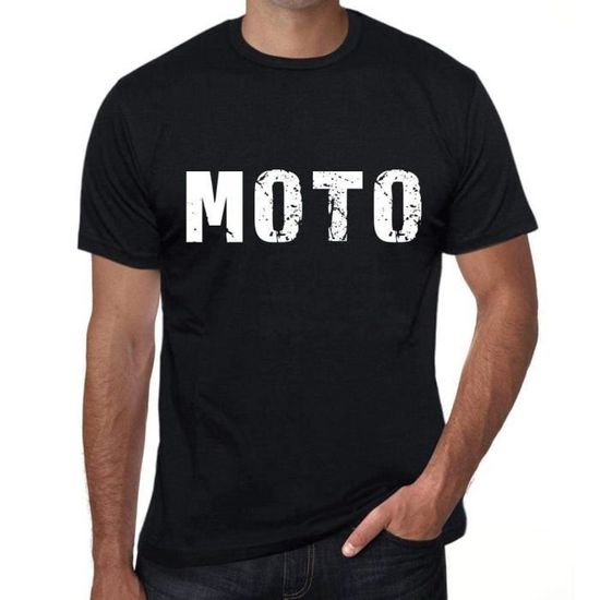 Moto Moto Vintage Noir Rouge' T-shirt Homme