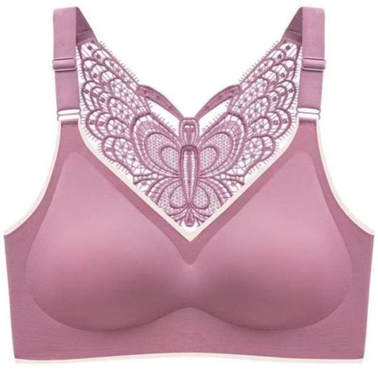 Soutien-gorge Papillon Sans Armatures Bleu Foncé - Taille 36A (US) / 38A (EU), Neuf Avec étiquettes