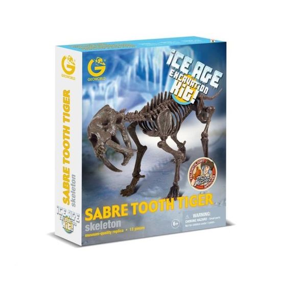 Gw Ice Age Excavation Kit - Sabre Tooth Tiger - Cdiscount Bricolage