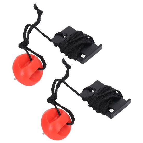 Clé De Sécurité Avec Corde Pour Tapis Roulant - Universelle, Rouge, Neuve