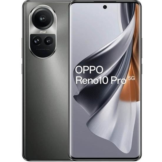 OPPO Reno 10 Pro 5G 12Go/256Go Gris Argenté (Silvery Grey) Double SIM