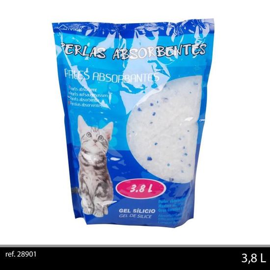 Litière Perles absorbantes gel de silice 3,8 l - Pour chat - Cdiscount  Animalerie
