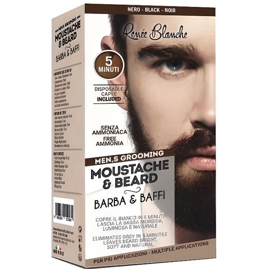Coloration Barbe Et Cheveux Organique - Poudre Noire 100% Végétale, Fabriquée En Inde, Neuf