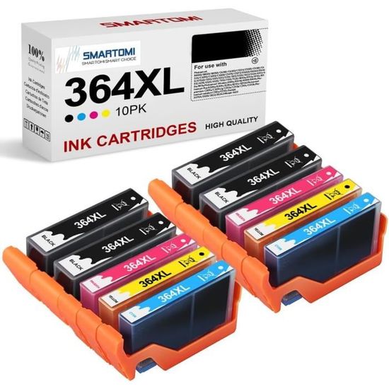Lot De 5 Cartouches D'encre Génériques HP 364 XL - Compatible Photosmart Et Autres - Neuf