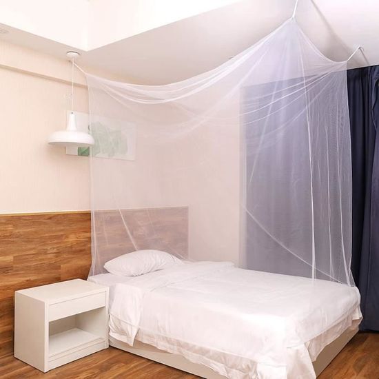 Moustiquaire De Lit Balakaka – Hauteur 3 M, Ourlet 12,5 M – Design Dentelle Romantique – Pour Lits Simples/doubles - 6