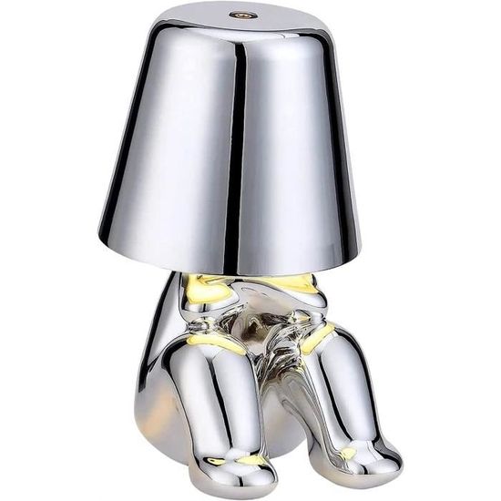Lampe De Table 3D En Forme De Chien En Résine - Lumière Douce USB - Décoration Et Lumière De Nuit - Hauteur 20 Cm