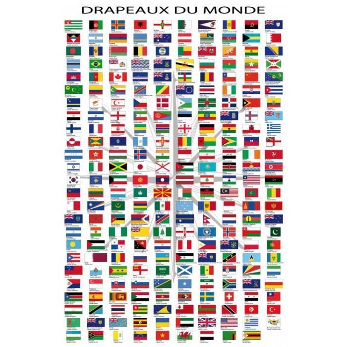 Drapeaux Du Monde Posters XXL - Noms Des Pays E… - Achat / Vente drapeau  décoratif Drapeaux Du Monde Posters X… à prix barré 4047253809901 -  Cdiscount