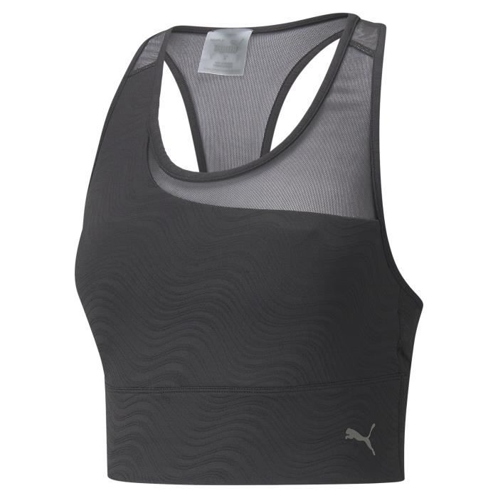 PUMA - Brassière sport Flawless - technologie DRYCELL évacuation humidité -  noir - femme